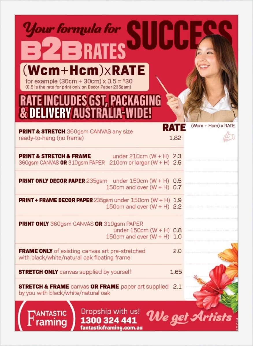 Print & Frame With Matboard & Glass