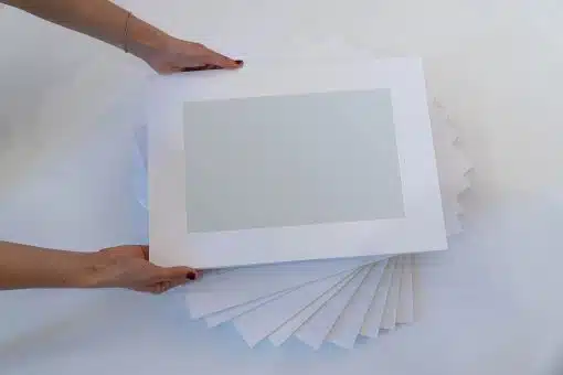10x A4 Empty Matboard For Mounting Prints - A5 window (Pack of 10) – Ready-to-Frame Art & Photography Display - Image 3